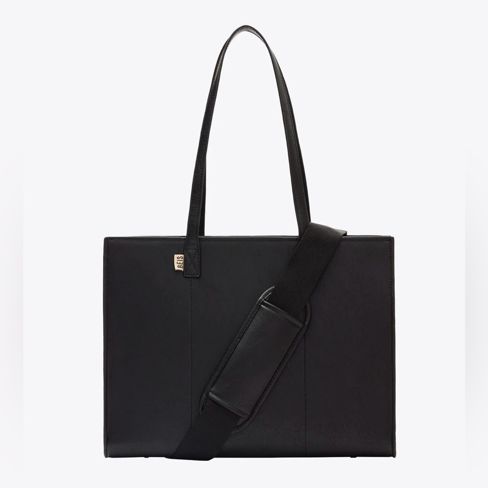 Beis Black Work Tote